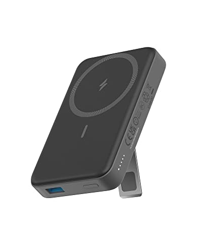 Anker 633 10000 mAh Magnetic External Battery, Foldable Wireless Portable Charger, Only for iPhone 13/13 Pro / 13 Pro MAX / 12/12 Pro and 12 Pro MAX (Black)