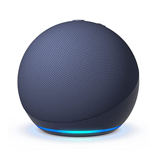 New Echo Dot (5th generation, 2022 model) |  Smart speaker with Alexa |  Navy blue