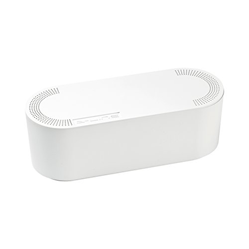 D-Line EU/CTUSMLW/SW Cable Organizer Box, Made of Electrically Resistant ABS, Box to Efficiently Store, Conceal and Organize Cables - Small, White