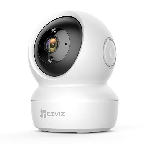 EZVIZ 360º Indoor WiFi Surveillance Camera, 1080P Baby Surveillance Camera, Night Vision, Two-Way Audio, Motion Detection, Remote Control, Compatible with Alexa, Andriod/iOS, Model C6N
