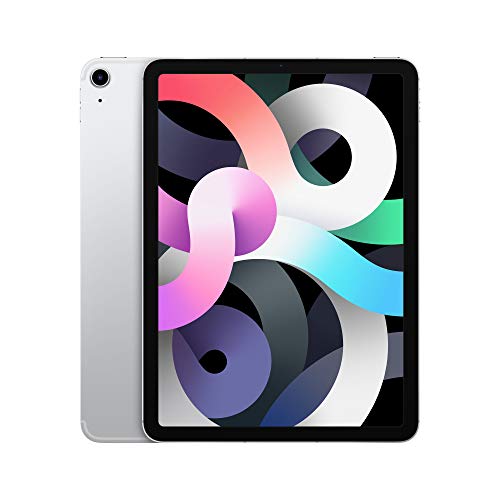 Apple 2020 iPad Air (10.9-inch, Wi-Fi + Cellular, 64GB) - Silver (4th Generation)