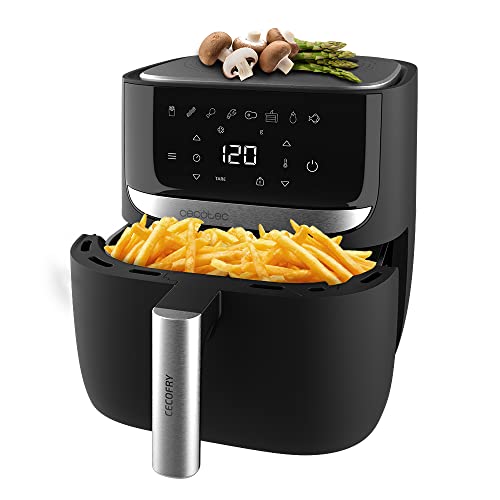 Cecotec 5.5 L Hot Air Fryer without Oil with Integrated Scale Cecofry Advance Precision.  1700 W, Dietetic, Touch Control, Adjustable Temperature, Stainless Steel Finishes