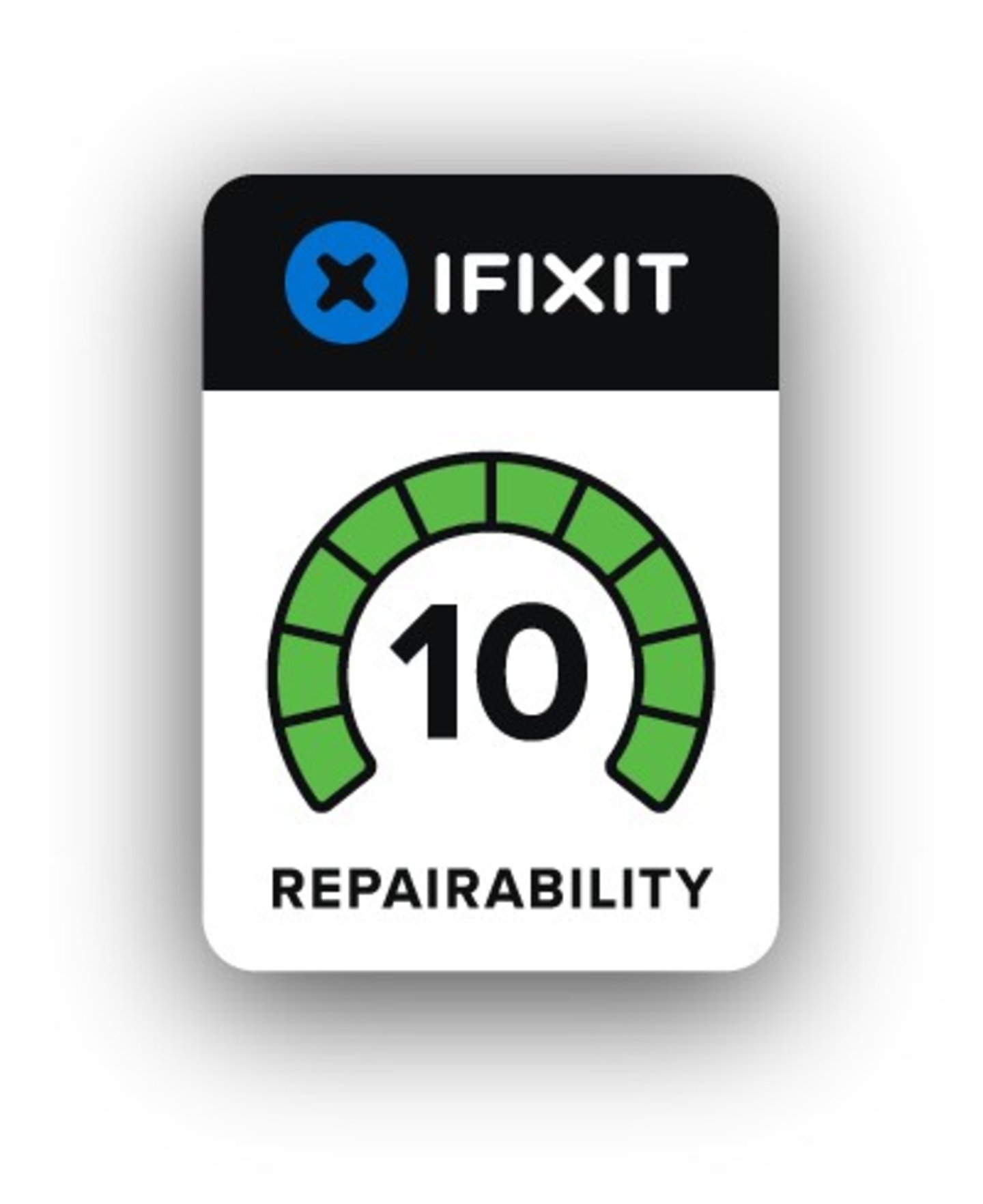 This is the first mobile phone with a repairability of 10 according to iFixit